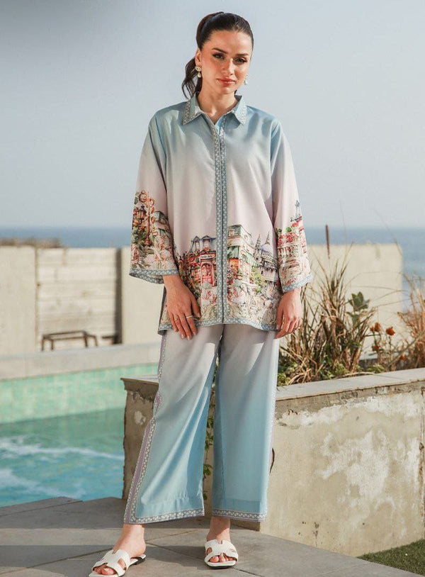 Skyline Dream Co-ord Set – Pastel Cityscape Edition