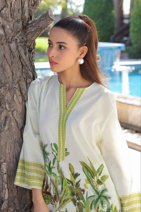 🌿 Botanical Breeze Rayon Co-Ord Set