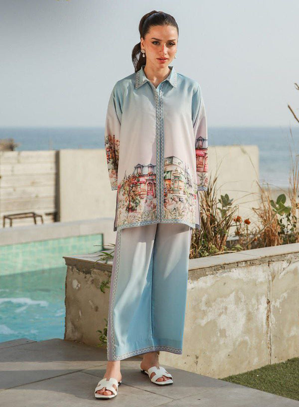 Skyline Dream Co-ord Set – Pastel Cityscape Edition