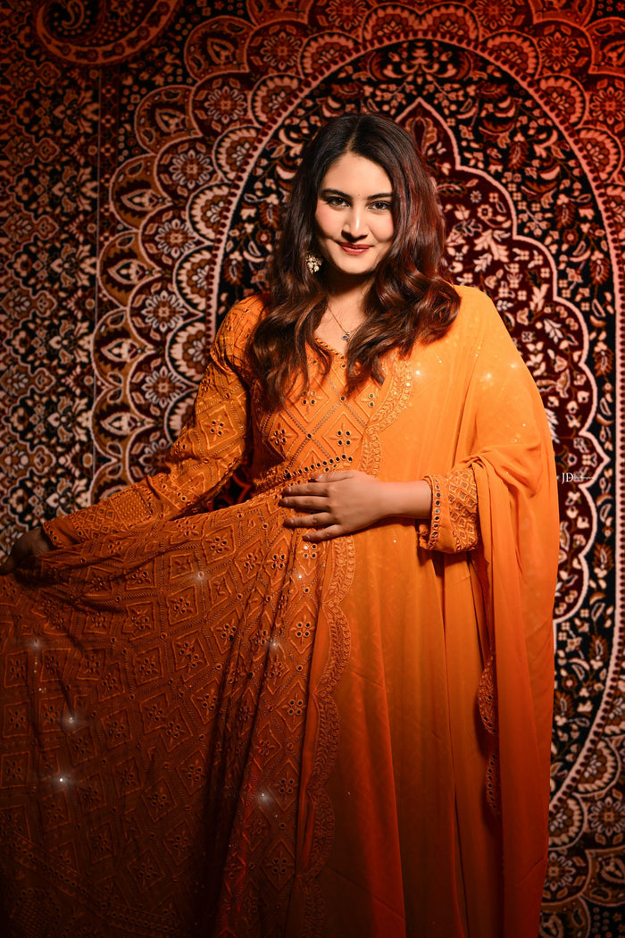 Ruhi's Premium Quality Anarkali Suit Set