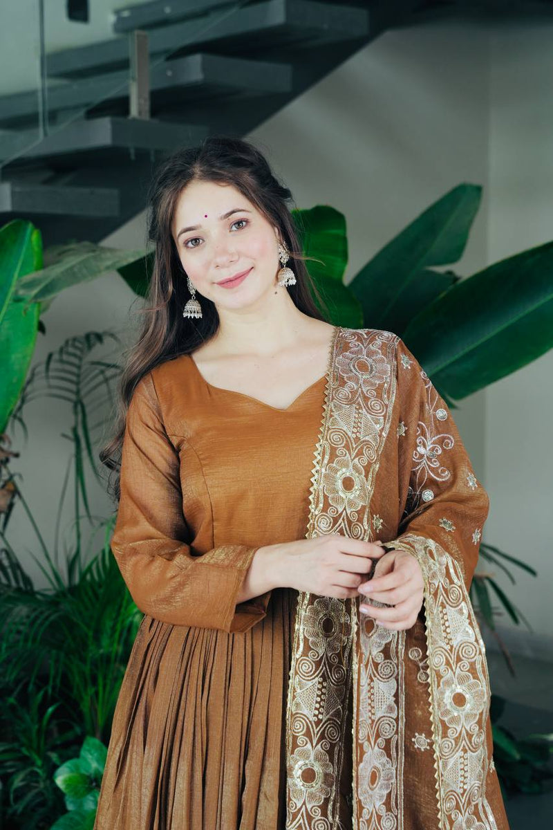 New Arrival Designer Partylook Premium Gold Crazy Sharara Set